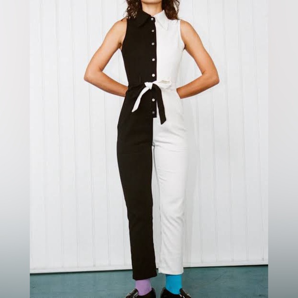 Fashion Brand Company Director’s Black and White Jumpsuit